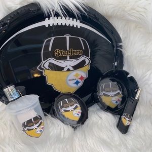 Pittsburgh Steelers rolling tray set